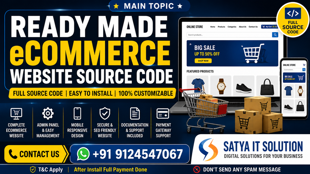 Ready-Made eCommerce Website - SATYA IT SOLUTION